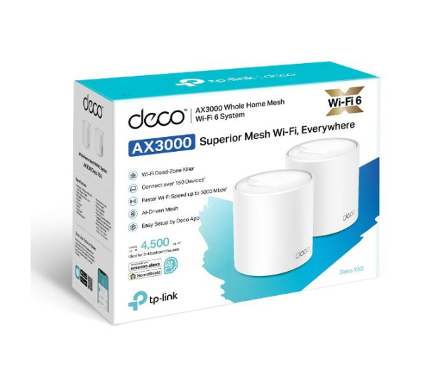TP-Link DECO X50 Mesh WiFi (3000Mb/s a/b/g/n/ac/ax) 2xAP - 1049468 - zdjęcie 4
